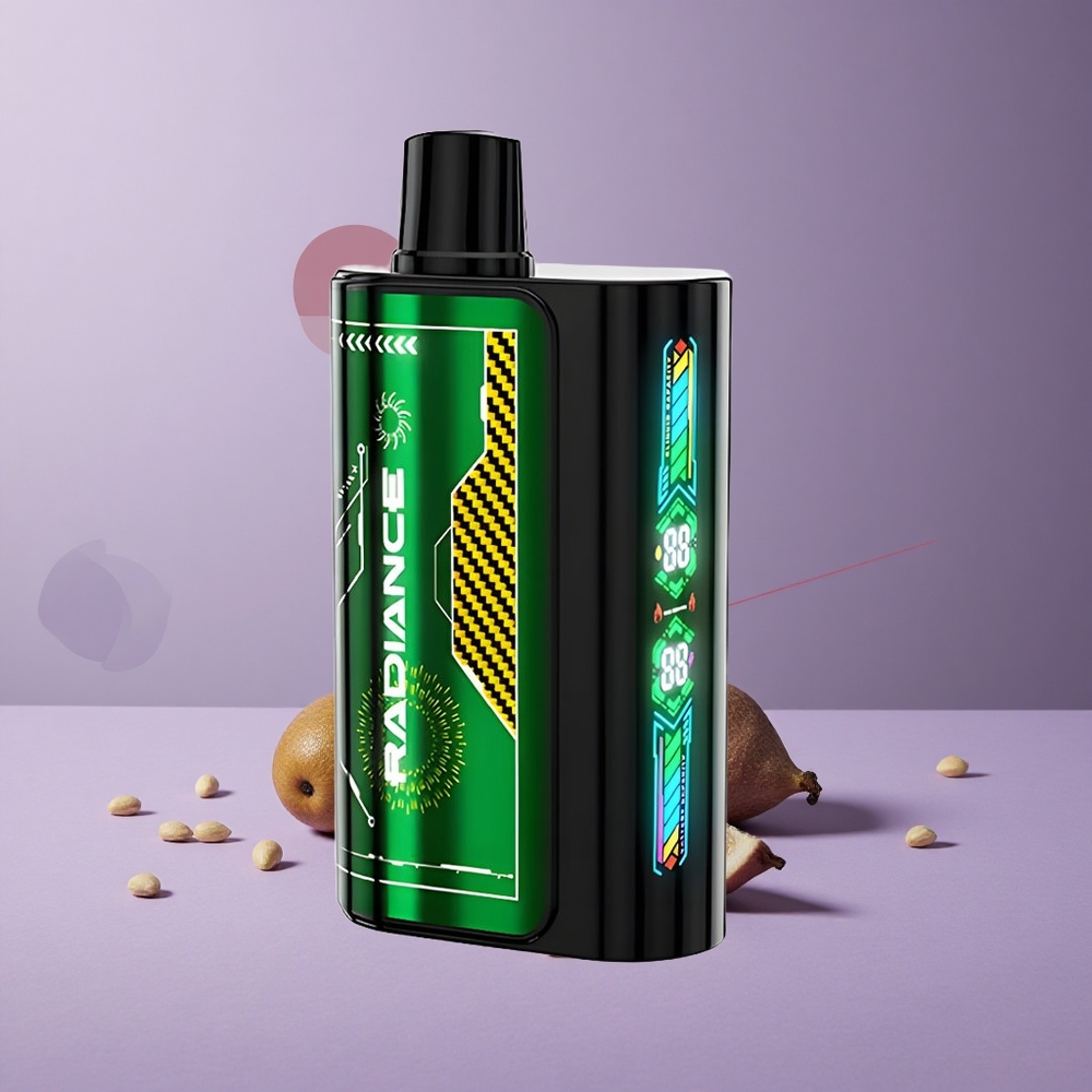 JNR Radiance 31000 Puffs Vape Desechable Fruta de la Pasión Kiwi Pantalla Inteligente Batería Recargable