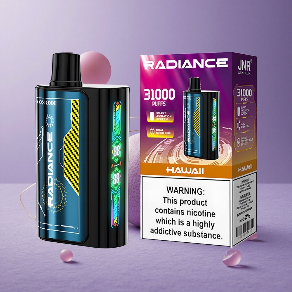 JNR Radiance 31000 Puffs Vape Desechable Pantalla Inteligente Hawaii
