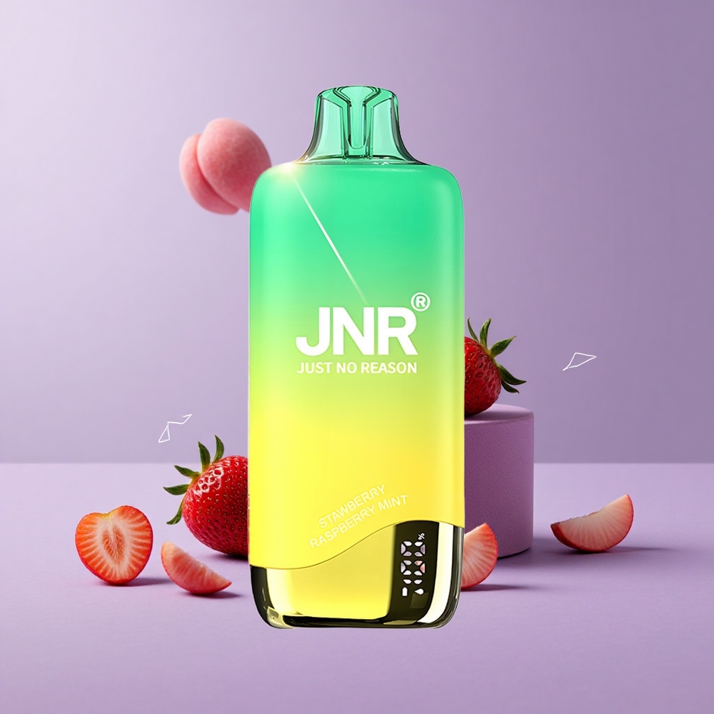 JNR Rainbow 10500 Puffs Desechable Fresa Melocotón Menta Capacidad de Batería 600mAh Depósito de e-Líquido 18ml