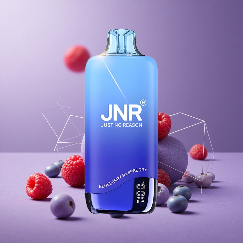 JNR Rainbow 10500 Puffs Vape Desechable Arándano Frambuesa con 18ml y USB Tipo-C