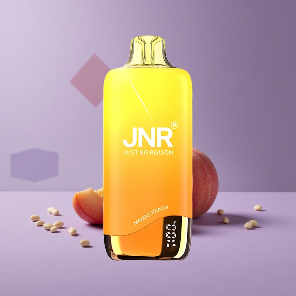 JNR Rainbow 10500 Puffs Vape Desechable Mango Melocotón con Batería de 600mAh y Tanque de 18ml