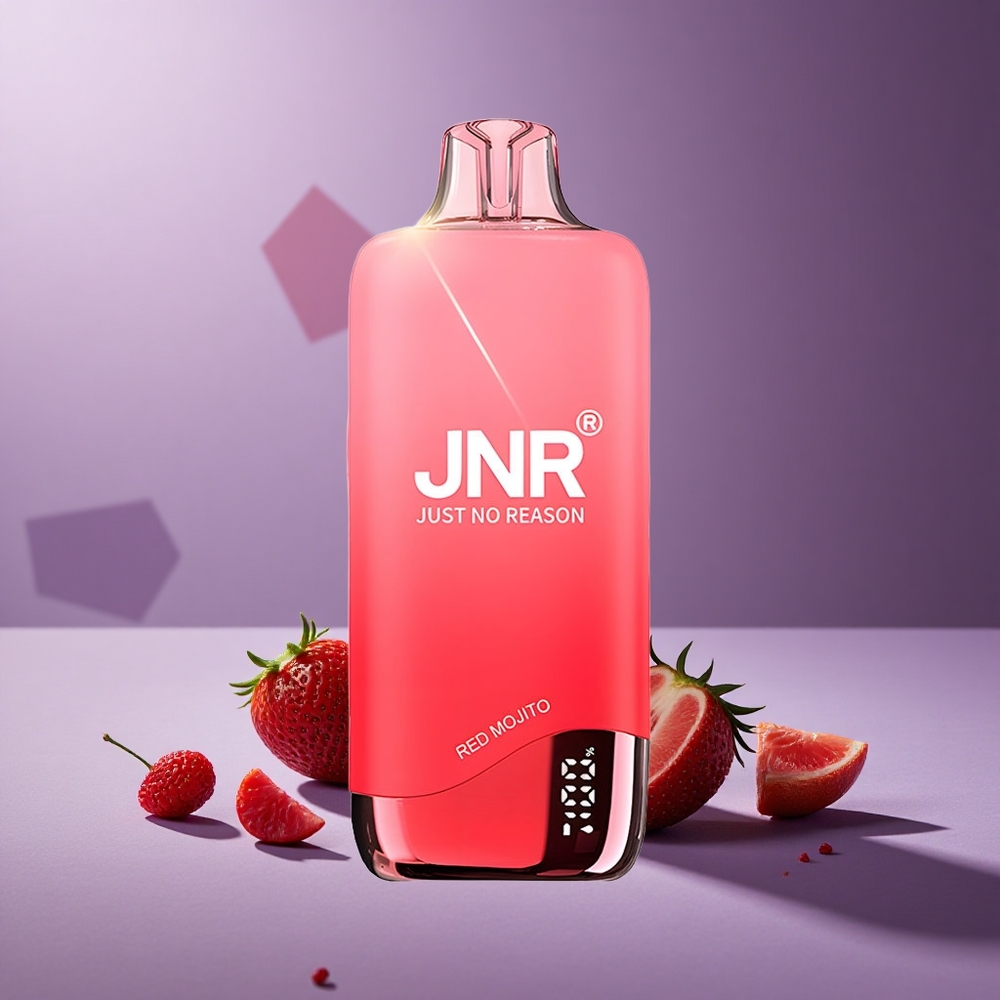 JNR Rainbow 10500 Puffs Vape Desechable Mojito Rojo con Batería de 600mAh y Tanque de 18ml