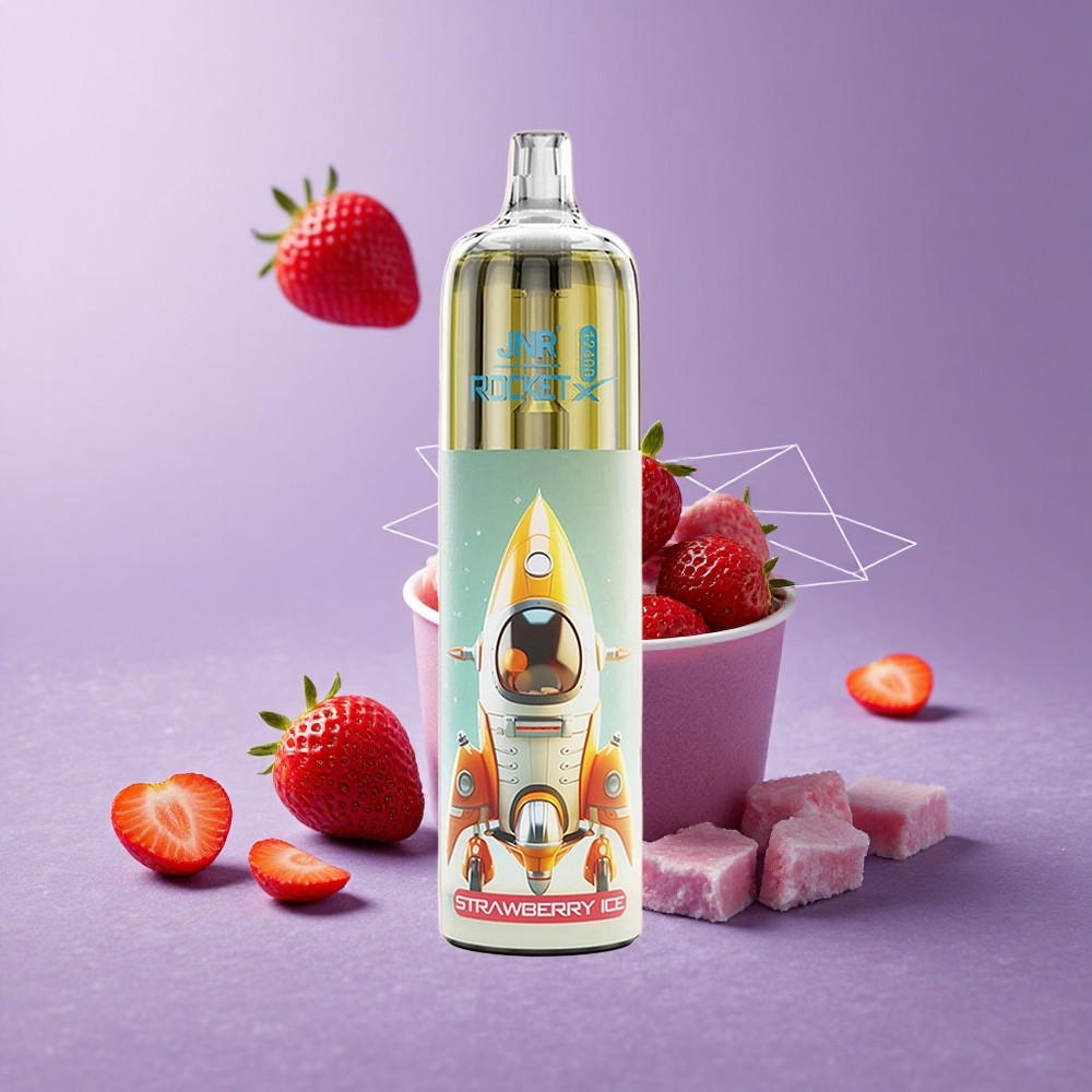 JNR Rocket-X 12400 Puffs Fresa Helada con Batería de 850mAh y Capacidad de 25ml