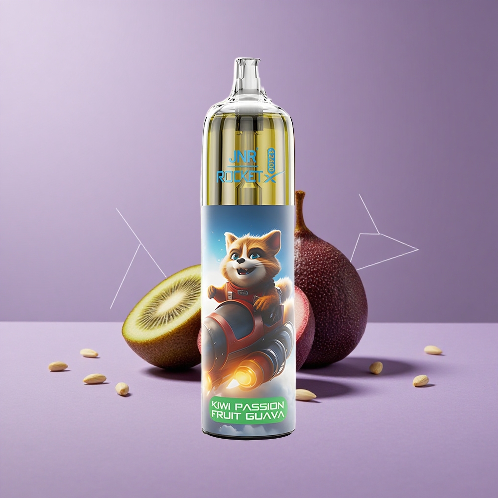 JNR Rocket-X 12400 Puffs Kiwi Maracuyá Guayaba Batería 850mAh Carga Rápida Tipo-C