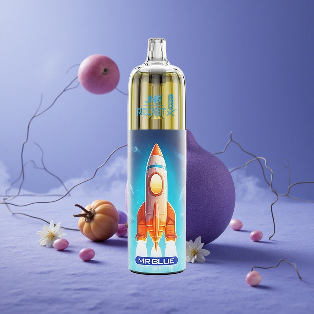 JNR Rocket-X 12400 Puffs Vape Desechable Mr Azul con Batería de 850mAh y Capacidad de 25ml