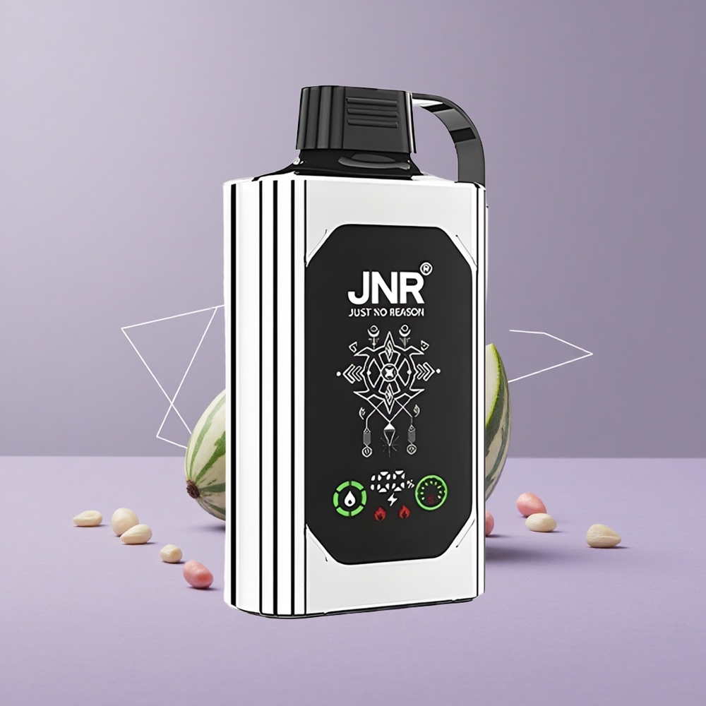 JNR Shisha Hookah Box 20500 Puffs Doble Melón Menta Pantalla HD Carga Rápida Tipo-C
