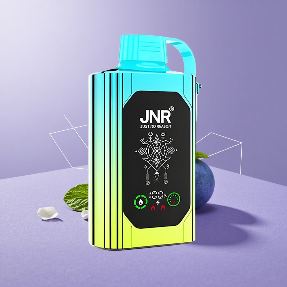 JNR Shisha Hookah Box 20500 Puffs Menta Arándano Pantalla HD Carga Rápida Tipo-C