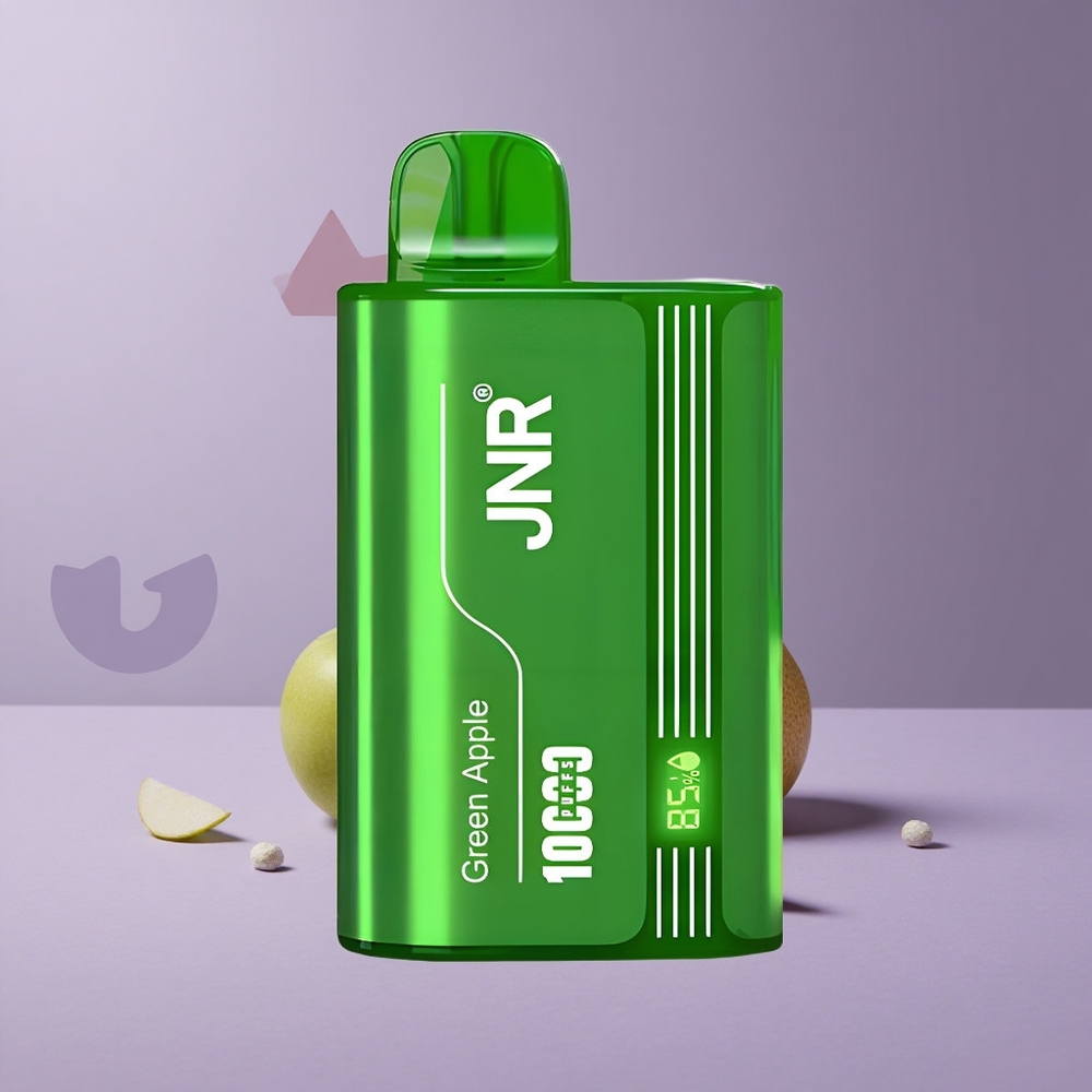 JNR Tank 10000 Puffs Manzana Verde Melocotón Pera Pantalla Digital Carga Rápida Tipo-C