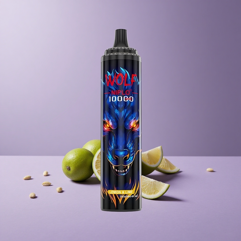 JNR Wolf Niplo 10000 Puffs Limón & Lima Batería 650mAh Carga Rápida Tipo-C