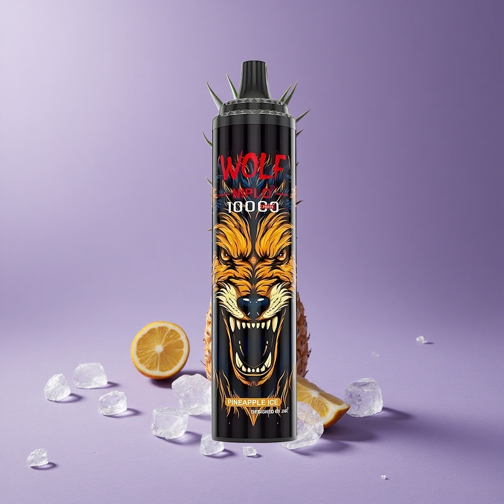 JNR Wolf Niplo 10000 Puffs Piña Hielo Capacidad de Batería 650mAh Carga Rápida Tipo-C