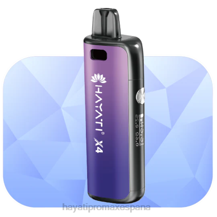Hayati X4 sistema de cápsulas recargables FTTT61 morado brumoso - Hayati Precio